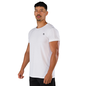 Chemise à manches courtes blanche pour homme, en coton doux, vêtements décontractés, chemise de sport confortable, vente en gros, vêtements de sport haut de gamme pour la remise en forme - Product Image 2
