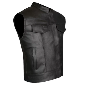 Chaleco de Motociclista de Cuero para Hombre, de Alta Calidad, para Verano, Resistente al Viento, Impermeable, Transpirable y Perforado - Product Image 6