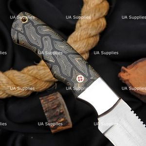มีดล่าสัตว์ OEM สแตนเลสสตีล ปลายตรง ความยาวรวม 10 นิ้ว ด้ามจับ G10 Micarta คุณภาพสูง ขายส่งจำนวนมาก - Product Image 3