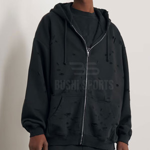 Hoodie Premium Distress Style Vintage Distress Basics Conçu pour un Confort Quotidien et une Mode Streetwear Moderne - Product Image 2
