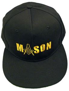 Masonic Regalia <b>Navy</b> Blue York Rite Freemasons <b>Hat</b> 5-Panel Lodge Headwear with Gold Thread Embroidery - Product Image 1
