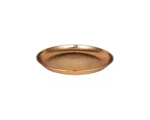 Elegant <b>Copper</b> Serving Tray Premium Dining Platter for Serving Food Drinks Tea Coffee Snacks in Home Kitchen <b>Table</b> Use - Product Image 1