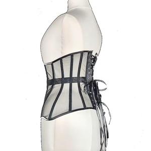 Corset Vintage Femme Overbust Sexy en Cuir Écologique Respirant pour Grandes Tailles, Effet Amincissant et Contrôle Moyen du Ventre - Product Image 3