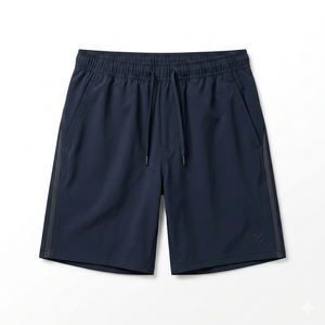 Shorts de sport en nylon personnalisés avec logo, pour hommes, séchage rapide, entraînement, gym, fitness, course à pied, avec poches - Product Image 4