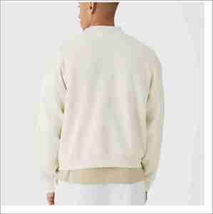 เสื้อสเวตเชิ้ตผู้ชายปักลายตามสั่ง ผ้าฝ้าย 100% สไตล์สตรีทแวร์ แบบสวมหัว ขายส่ง เสื้อสเวตเชิ้ตขนาดใหญ่ ระบายอากาศได้ดี - Product Image 2