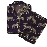 Faziiapex 2021 Satin velours vêtements de salon Logo personnalisé thermique vêtements de nuit d'été femmes Sexy maison porter taille élastique printemps