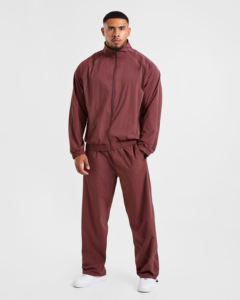 Survêtement d'été léger pour homme, coupe décontractée, ourlet élastique, poches zippées, fermeture éclair frontale, col montant, passepoil contrastant, respirant - Product Image 1