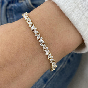 Pulsera de Diamantes Cultivados en Laboratorio, Oro de 10K, 14K, 18K, Certificación IGI, Sostenible, Alta Claridad, Oro Blanco, Amarillo y Rosa - Product Image 5
