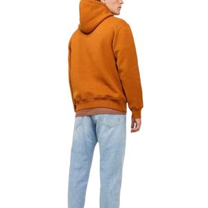 Premium Design Winter Acid Washed Orange Color Men's <b>Thermal</b> Custom French Terry Sweater Hoodie Pullover Warm <b>Top</b> - Product Image 4