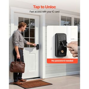 Serratura per Porta Senza Chiave con Tastierino, Scheda IC, Codici Personalizzabili, Chiusura Automatica e Funzione Anti-Spioncino per Porte in Legno - Product Image 3