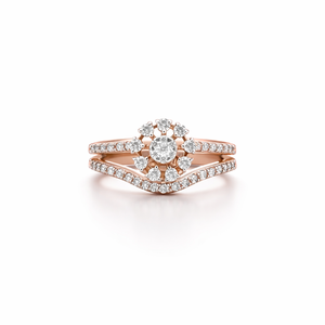 Anillo de Mariposa y Flor Namivaa para Mujer, Diseño Elegante de Banda Curva, Joyería Fina con Microincrustaciones, Regalo para Bodas y Fiestas - Product Image 1