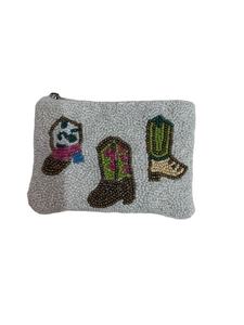 Elegant Handmade Beaded Purse Fashion <b>Mini</b> <b>Pouch</b> for Cash And Cards At Best Price - Product Image 2