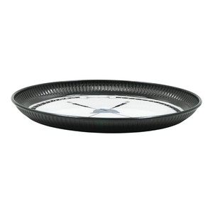 Round Metal Decorative Tray With Equestrian Design Horse Bit And Riding <b>Hat</b> Pattern Modern Abstract Style Serving Platter - Product Image 2