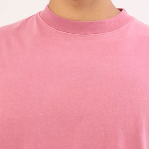 เสื้อยืดคอกลมสีตามสั่ง ทรงปกติ สำหรับฤดูร้อน แขนสั้น บริการ OEM ผ้าหนา 250 กรัม ผ้าไหม/ผ้าฝ้าย ระบายอากาศได้ดี แห้งเร็ว ผ้าแคนวาส - Product Image 5