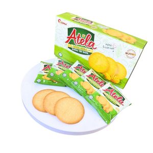 ATELA 150g Baked Potato Flavor Hard Texture Crackers Low-Fat FMCG Grain Snacks From Vietnam in Box <b>Packaging</b> - Product Image 4