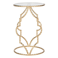 Mesa Auxiliar Irregular de Aluminio con Diseño Art Deco, Marco Metálico Dorado y Cuerda, para Sala de Estar, Decoración Diwali, Personalizable