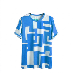 T-shirts en coton respirant personnalisables avec logo, pour hommes, vierges, décontractés, faible MOQ, transfert thermique, vente en gros - Product Image 4
