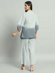 Conjunto de Verano en Tendencia, Conjunto de Dos Piezas en Algodón Tie Dye, Conjunto Casual, Top de Algodón con Cuello y Botones Delanteros - Product Image 2