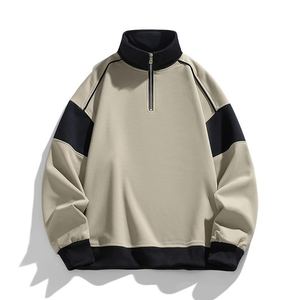 Sudadera de Primera Calidad con Cierre de Cremallera, Corte Regular, Tejido de Algodón, Cuello Alto, Estilo Casual para Otoño - Product Image 2