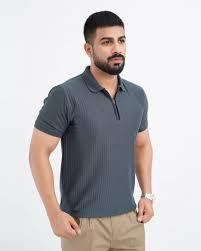 Nouveau design 2026 – Polo homme à manches courtes avec logo personnalisé, vert sauge, performance golf, avec détail sur les épaules - Product Image 3