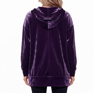 Nouveauté 2026 : Sweat à capuche zippé en velours de luxe pour homme, style streetwear, vêtements d'usine de haute qualité, également disponible pour femme - Product Image 2