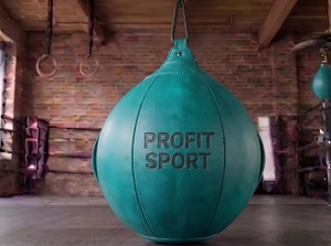 Sac de boxe d'entraînement double face PROFIT SPORTS Premium en PU pour la vitesse, la coordination et la durabilité – Équipement de gym - Product Image 3