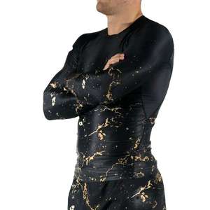 Professional <b>Men's</b> Long Sleeve <b>Compression</b> Rashguard MMA BJJ Jiu Jitsu <b>Shirt</b> Quick Dry Fitness Gym Wear UV Sun Protection Swim - Product Image 6