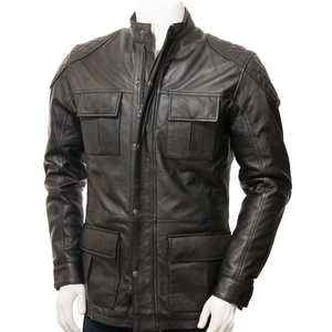 Chaquetas de Cuero de Diseño Profesional para Hombre, Chaquetas de Moda para Invierno, Impermeables, Resistentes al Viento, Transpirables, Estilo Urbano, Material de Secado Rápido - Product Image 1