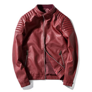 Chaquetas de Cuero Formales para Hombre, Primavera, Alta Calidad, Cuero PU, Resistentes al Viento e Impermeables, Corte Holgado, Prendas Exteriores de Lujo - Product Image 4