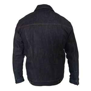 Winter Coated Stand Collar Pattern Riding Denim Jacket for Men 2026 Outdoor Custom Fashion - Product Image 3
