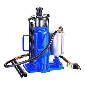 Martinetto idraulico pneumatico da 20 tonnellate (44092 libbre) con intervallo di sollevamento di 10,2-19,5 pollici, per impieghi gravosi, saldato, per auto - Product Image 4