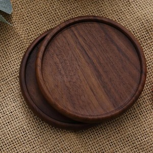 Wholesale ILAHI's Eco-Friendly Brown Square Wooden Coaster Classic Design Tabletop Protective Accessory Customizable Size Home - Product Image 1