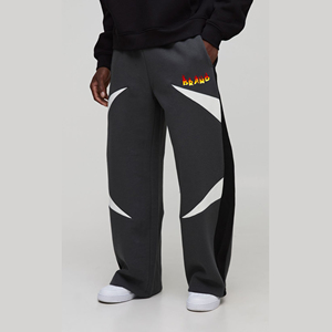 Vente en gros de pantalons décontractés pour hommes, coupe droite et ample, en toile de coton/polyester épaisse, avec cordon de serrage, personnalisables avec étiquette sur mesure, haute qualité - Product Image 6