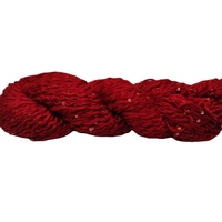 Fil de Soie Métallique 100% Pure Naturelle Brute Anti-Bactérienne Écologique Teint en Cône Perlé pour Tissage, Tricotage Manuel et Broderie