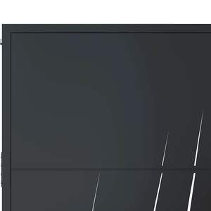 Portail de jardin en acier anthracite 39,4x29,5 po, élégant motif herbe, clôture, treillis et portails - Product Image 6