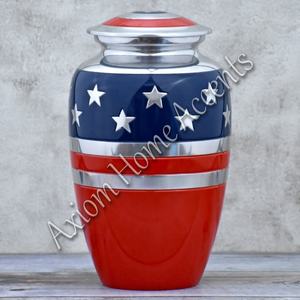 Urna de cremación de aluminio humilde, nuevo diseño, recuerdo conmemorativo de estilo americano, venta al por mayor, urna barata para adultos, acentos para el hogar Axiom - Product Image 4