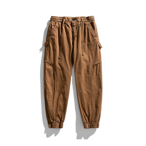 กางเกงขายาวลำลองผู้ชายคุณภาพสูง ผ้าคอร์ดูรอย กันยับ เอวยางยืด ทรงหลวม ขาตรง - Product Image 6