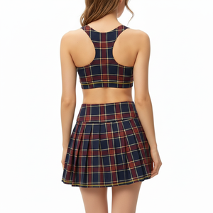 Custom Logo Women High Waist Sports Skirt Quick Dry Pleated Golf Tennis Skort Workout Yoga Fitness Running Athletic Wear - Product Image 2