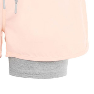Shorts Deportivos 2 en 1 Premium Peach - Capa Interior de Compresión Gris - Pantalones Cortos de Cintura Alta Transpirables para Mujer, para Fitness, Running y Yoga - Product Image 3