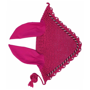 Top Quality Horse Ear Bonnet Premium Crochet <b>Fly</b> Veil Neoprene Ear Covers Colorful Equestrian Riding Horse Gear - Product Image 2