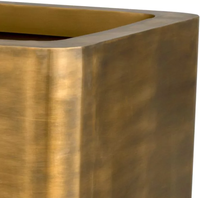 Jardinière design faite à la main en métal et fer à motif carré, jardinière décorative classique et élégante, vente en gros à chaud