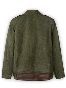 เสื้อแจ็คเก็ตหนังสีเขียวสำหรับผู้ชาย รุ่น Gudrun Moto - Product Image 2