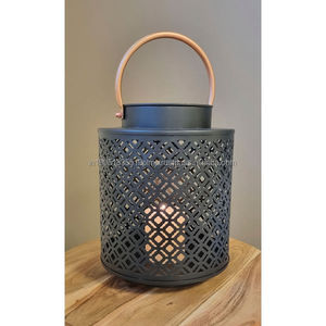 Lanterne à bougie en métal en fer personnalisée de haute qualité Vente en gros Maison et jardin Pots décoratifs de Noël et du Ramadan Taux bon marché - Product Image 2