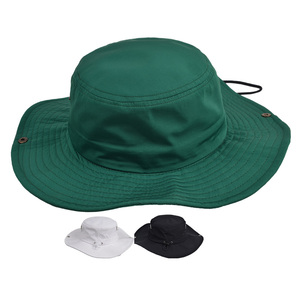 Sombreros de Pescador para Hombre y Mujer al por Mayor, Protección UV Personalizada, Sombrero de Pescador Tipo Boonie de Ala Ancha con Cordón - Product Image 6