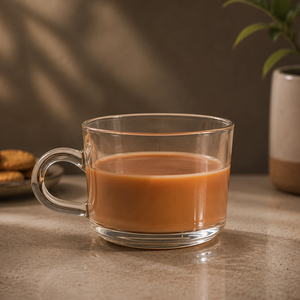 Modern Small Handle Borosilicate Glass <b>Tea</b> Coffee <b>Mug</b> Transparent Heat Resistant Drinkware Elegant Corporate Gift Wholesale Bulk - Product Image 2