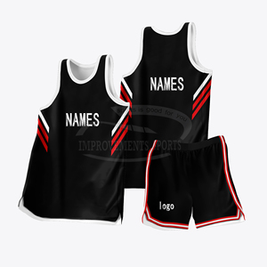 Personalizado bajo MOQ equipo de baloncesto Jerseys nuevo diseño transpirable malla baloncesto uniforme conjunto - Product Image 5