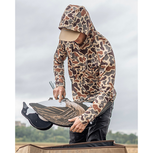 T-shirt de chasse imprimé camouflage respirant à séchage rapide en polyester/coton à manches courtes pour l'été - Product Image 2