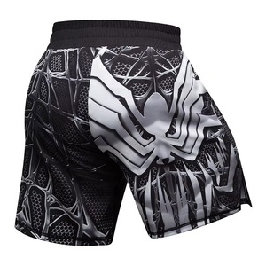 Shorts MMA professionnels pour hommes, logo personnalisé sur le devant, polyester sublimé, séchage rapide, vêtements de sport pour la salle de sport, l'entraînement et les combats - Product Image 3