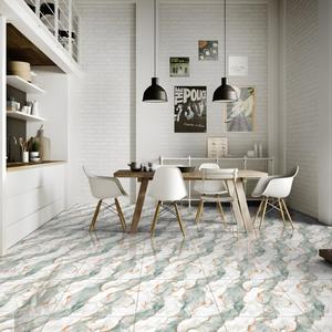 Export Quality Dinova Griss Dark Brown 600x600mm Marble Look Glossy Porcelain Tiles 60x60cm 2x2 Ceramic Floor Tiles - Product Image 3