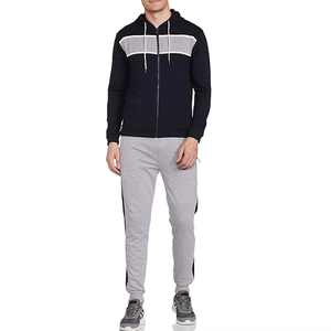 Nouveaux survêtements pour hommes, style vintage, 100% coton, confortables, décontractés, respirants, en molleton uni, personnalisables en gros, avec logo sur le devant - Product Image 1